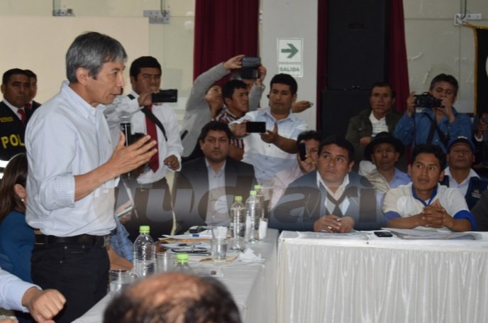 Ministro de Agricultura llegó a Huánuco para diálogo, hizo anuncios y hoy la cita es en Lima
