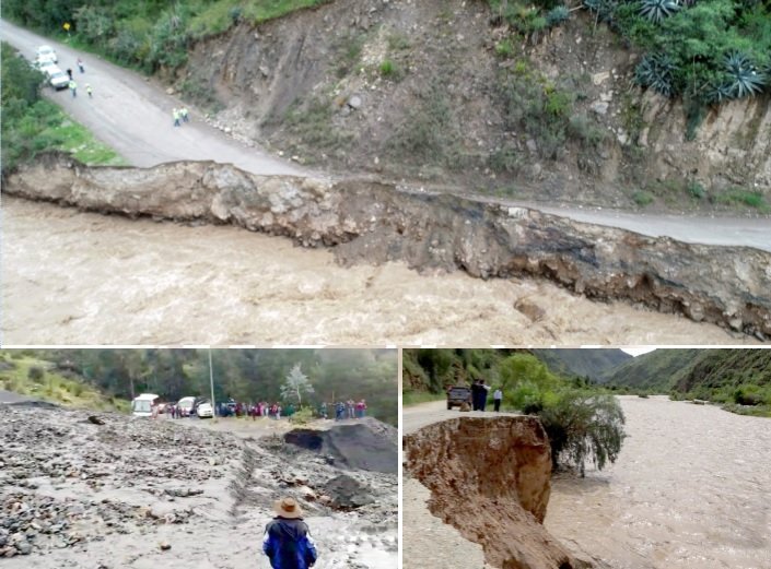 Carreteras en emergencia: lluvias causan bloqueo de vías en varias zonas