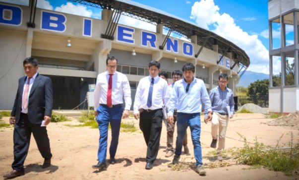 El estadio de Paucarbamba estará lista en unos seis meses