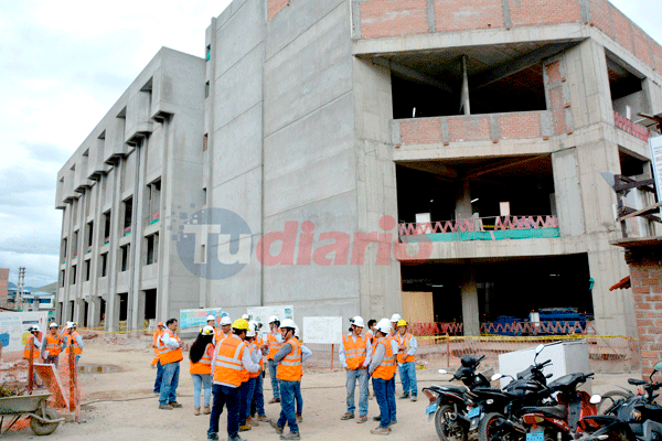 Avance de construcción del hospital regional subió a 38.7%