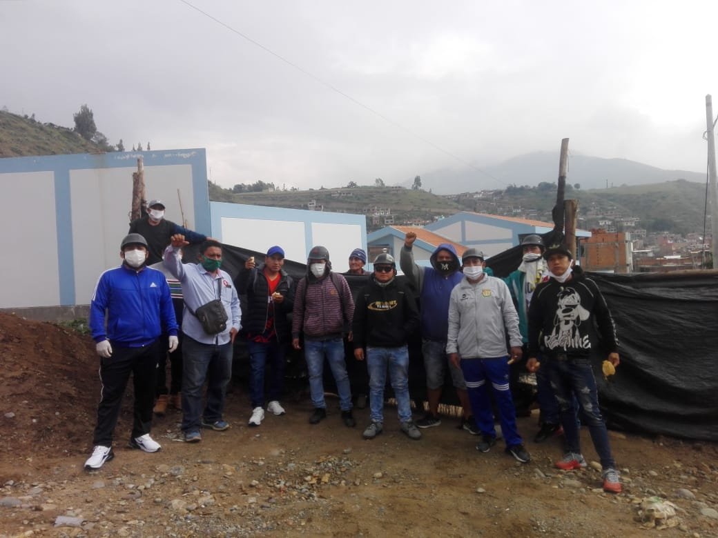 45 trabajadores de obra del Gorehco exigen pagos para afrontar cuarentena