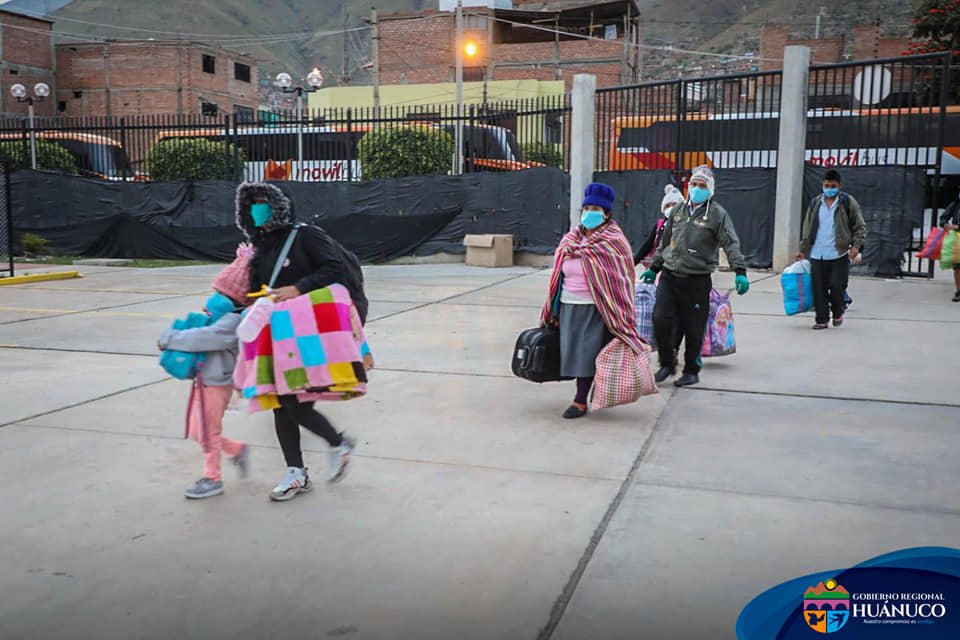 ‘Yo Voy a Casa’: gobierno regional trasladó de Lima a otros 208 huanuqueños