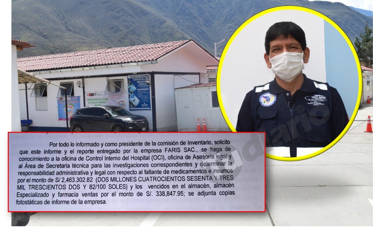 Detectan faltante de insumos y medicamentos por S/ 2.4 millones en el Hospital Regional Hermilio Valdizán