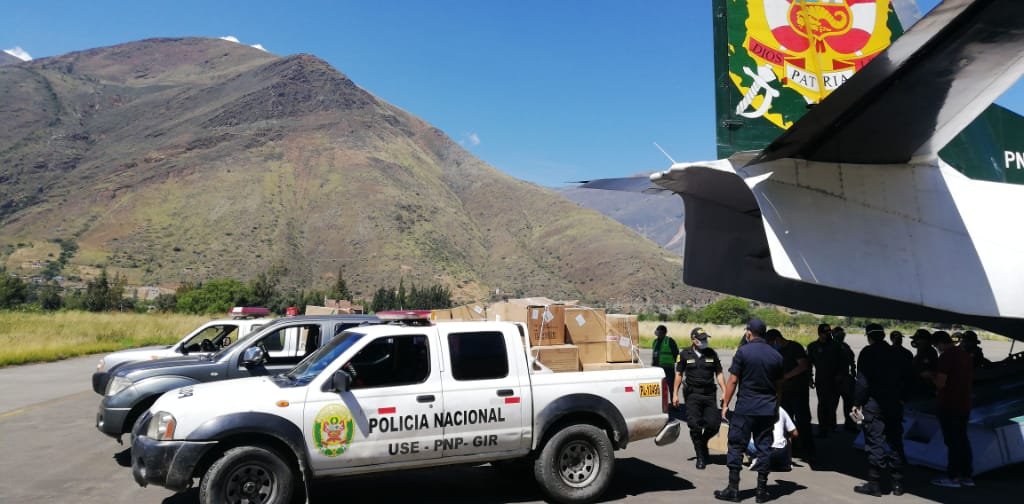 Macrorregión Policial recibe equipos de bioseguridad contra el Covid-19