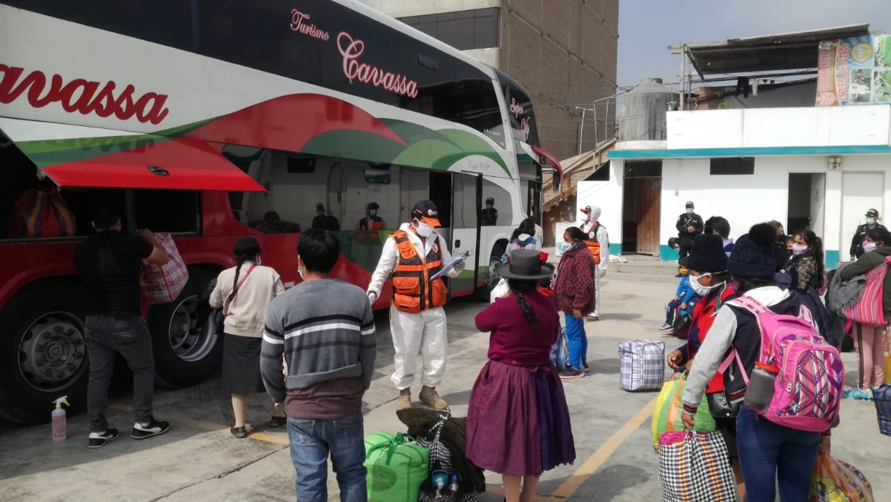 Otros 134 huanuqueños abandonan Lima para buscar el hogar de sus familias en la provincia de Dos de Mayo