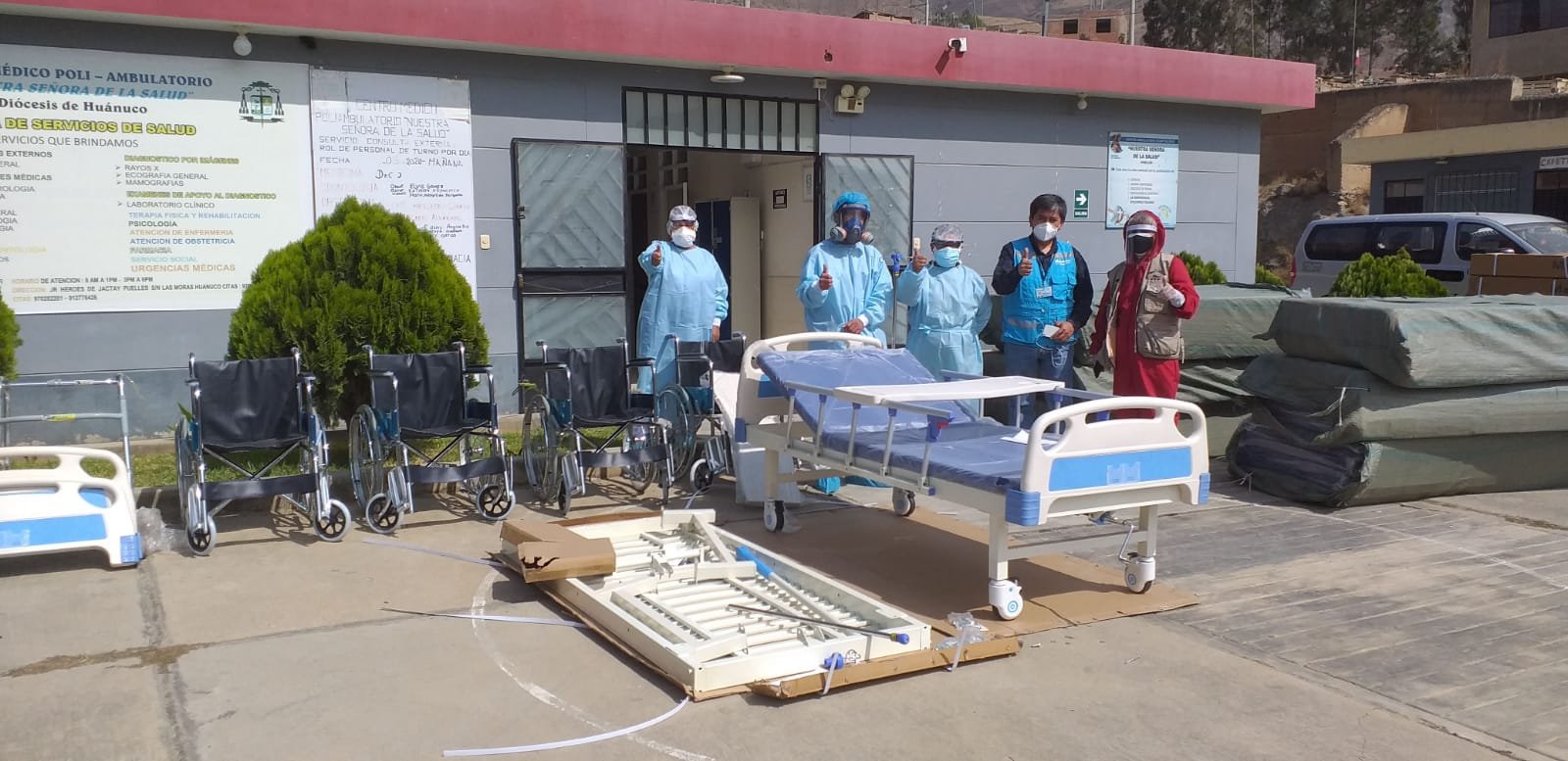 La ‘Fundación Dyer e Hijos’ entrega 50 camas hospitalarias a EsSalud Huánuco