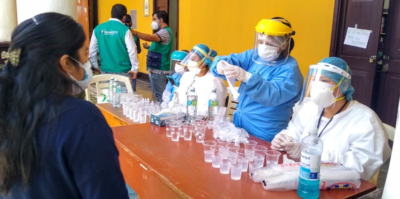 Municipalidad de Huánuco y Salud inician campaña médica masiva contra el Covid-19