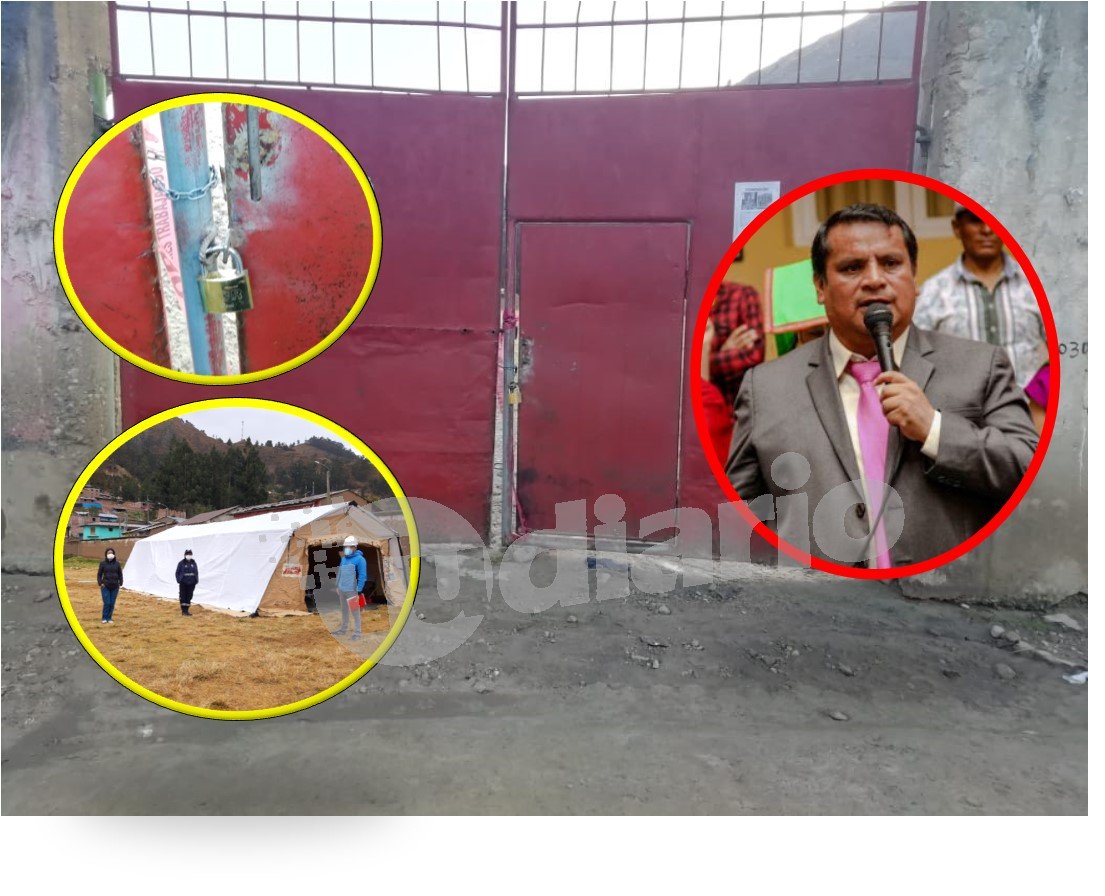 Acusan a alcalde de mandar cerrar con candado estadio de La Unión donde atienden a pacientes Covid