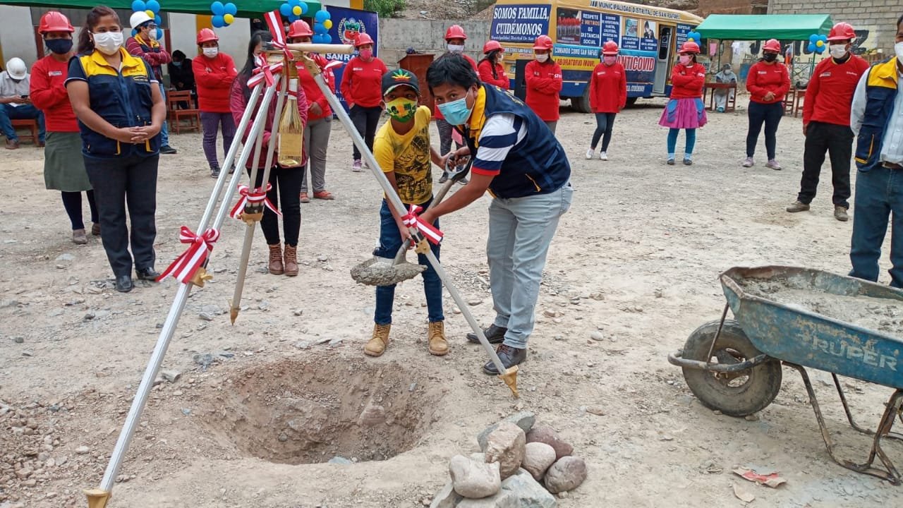 Inician la tercera obra con Trabaja Perú en San Rafael