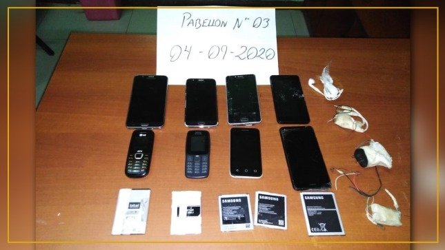 Decomisan 8 celulares y 20 cocinas hechizas en otra requisa en el penal de Potracancha