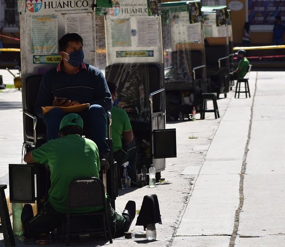 Preocupación en lustrabotas porque temen que los desalojen de la plaza de Huánuco