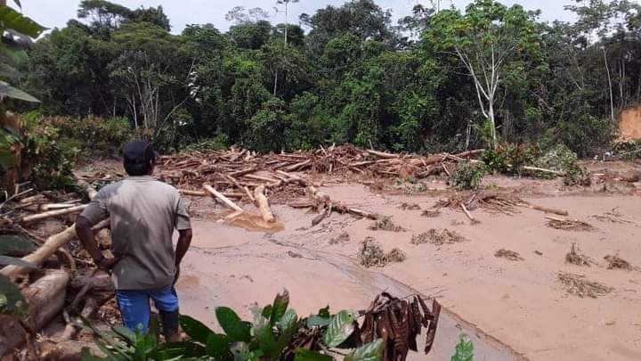 Desborde de río en Yanajanca dañó 363 viviendas, 106 hectáreas de cultivos y 7 kilómetros de vías