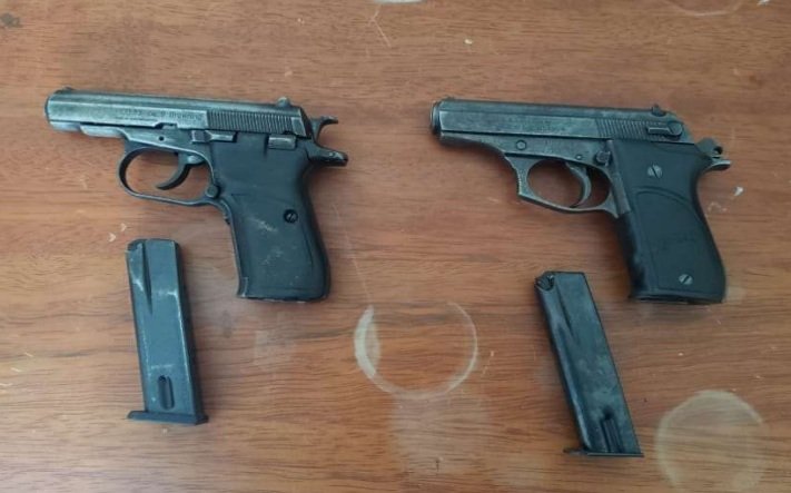 Policías de Llata que fueron en auxilio de mujer agredida incautan dos pistolas