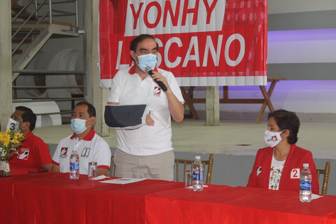 Candidato presidencial de Acción Popular cumplió trabajo proselitista en Huánuco