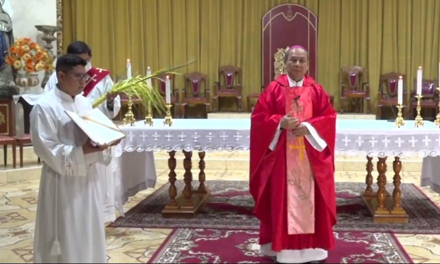 Celebración de la Semana Santa inició con misa presencial, pero continuará con actividades virtuales