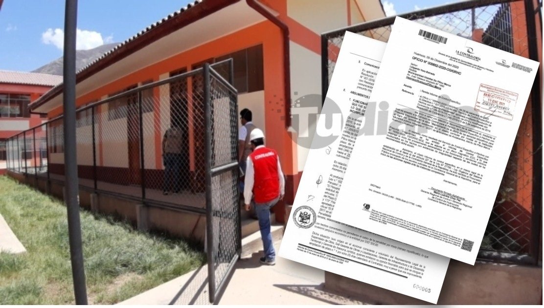 Contraloria establece perjuicio de S/64,125 en obra inconclusa de colegio en Andabamba