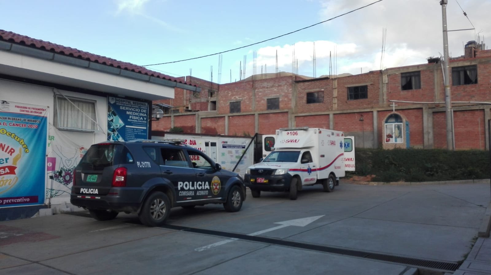 Policía con TBC y covid-19 es internado en el Hospital Regional Hermilio Valdizán