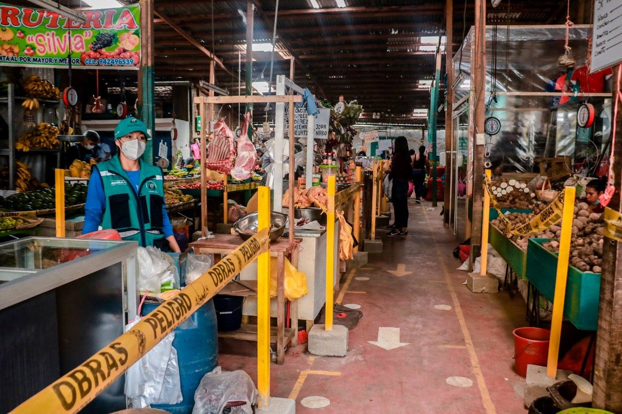 Califican a cinco ‘mercados seguros’ en la ciudad de Huánuco ante el Covid-19
