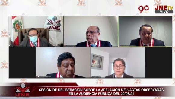 Pleno del JNE culminó audiencias públicas sobre apelaciones a actas observadas