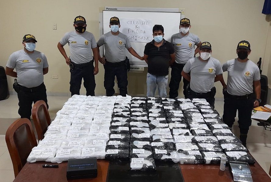 Leoncio Prado: decomisan 105 kilos de droga valorizada en $/126 mil en el mercado nacional