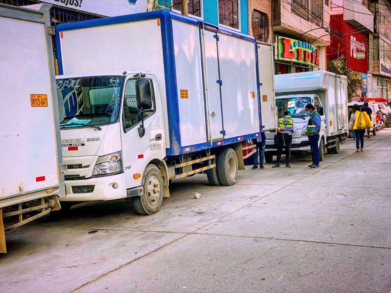 Controlan presencia de vehículos pesados en la ciudad de Huánuco