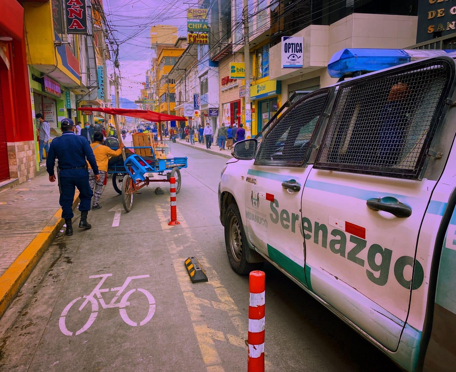 Multarán a quienes invadan ruta de ciclovía en la ciudad de Huánuco