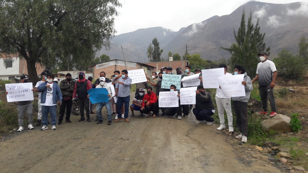 Pobladores y transportistas protestan por mal estado de la vía Huancachupa – Huayllabamba