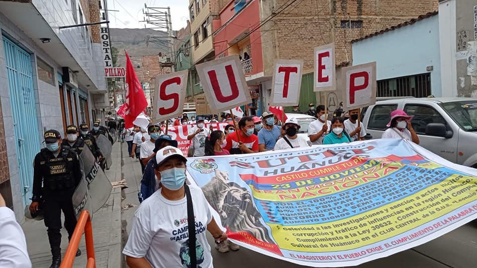 Sutepistas anunciaron que saldrán a las calles hoy para reclamar a Pedro Castillo