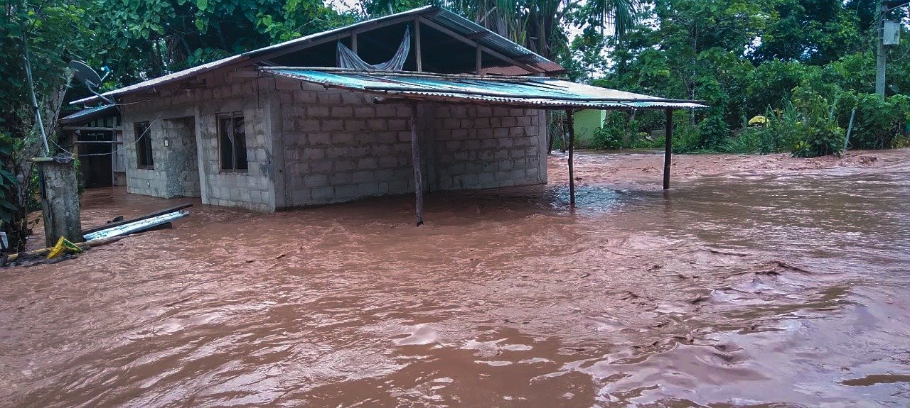 Intensas lluvias dejaron 141 casas inhabitables184 hectáreas de cultivos estropeados en Leoncio Prado