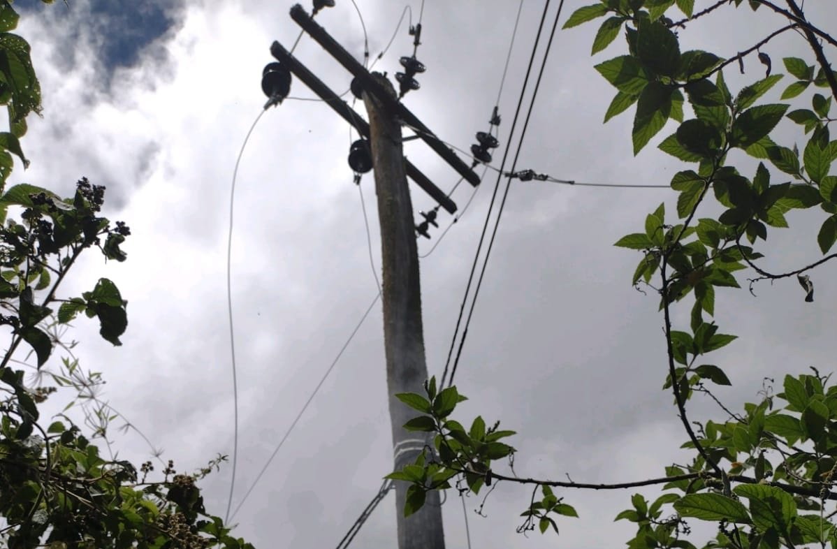 Desconocidos hurtan cables y dejaron sin energía eléctrica por varias horas a pobladores de Chaglla