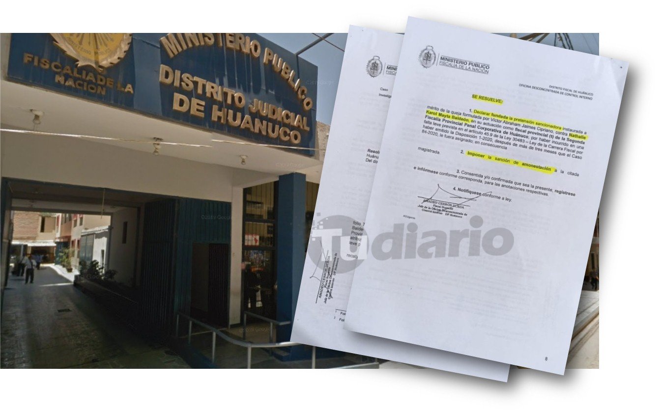 Fiscal es sancionada por no investigar a sus colegas denunciados por abuso de autoridad