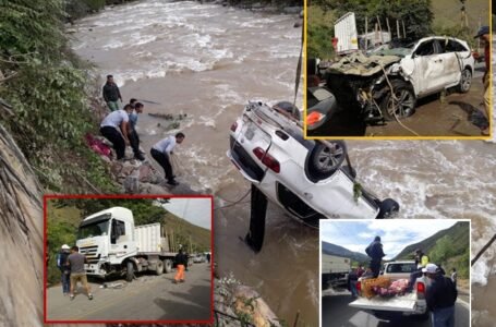 Paseo familiar termina en tragedia al caer vehículo al río Huallaga en Ambo