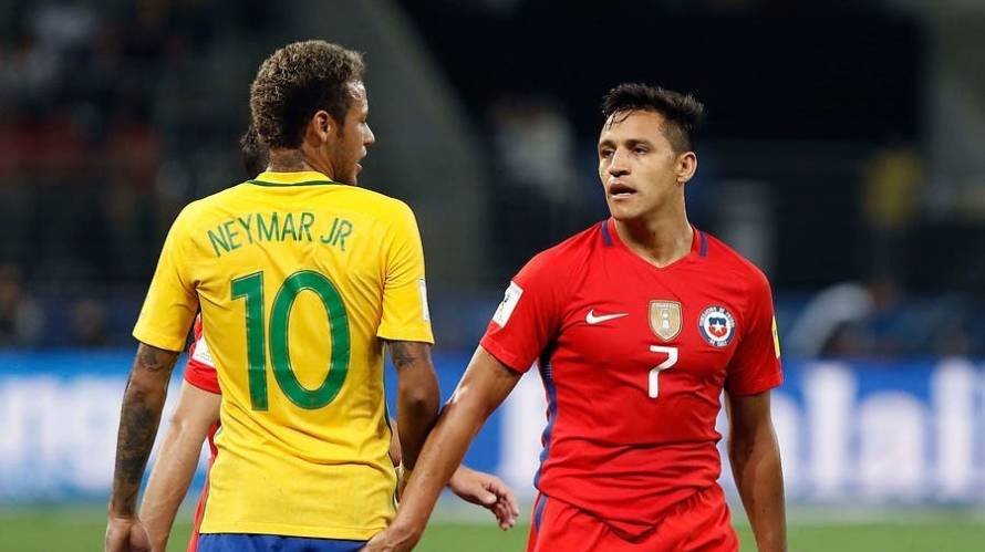 Brasil goleó 4-0 a Chile