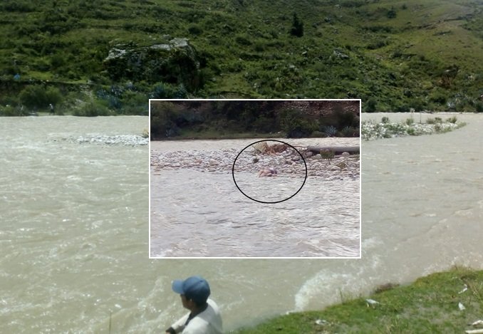 Cadáver de un varón permaneció dos días varado en un islote del río Vizcarra