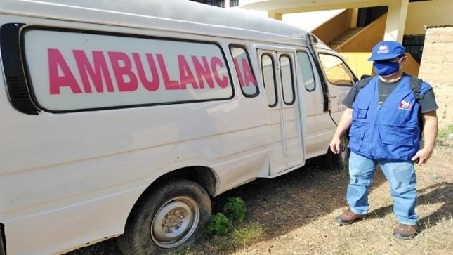 Ambulancias de establecimientos de salud en Huánuco no cuentan con choferes