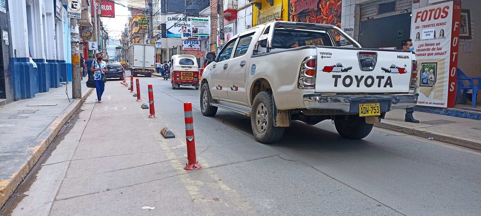 Transportistas piden retiro de la ciclovía en la ciudad de Huánuco