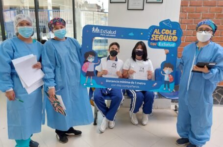Durante abril, EsSalud Huánuco inmunizó a más de 500 escolares contra la Covid-19