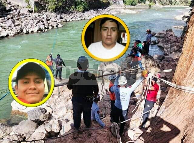 Recuperan cuerpos de jóvenes que cayeron al río Marañón junto al vehículo en el que viajaban