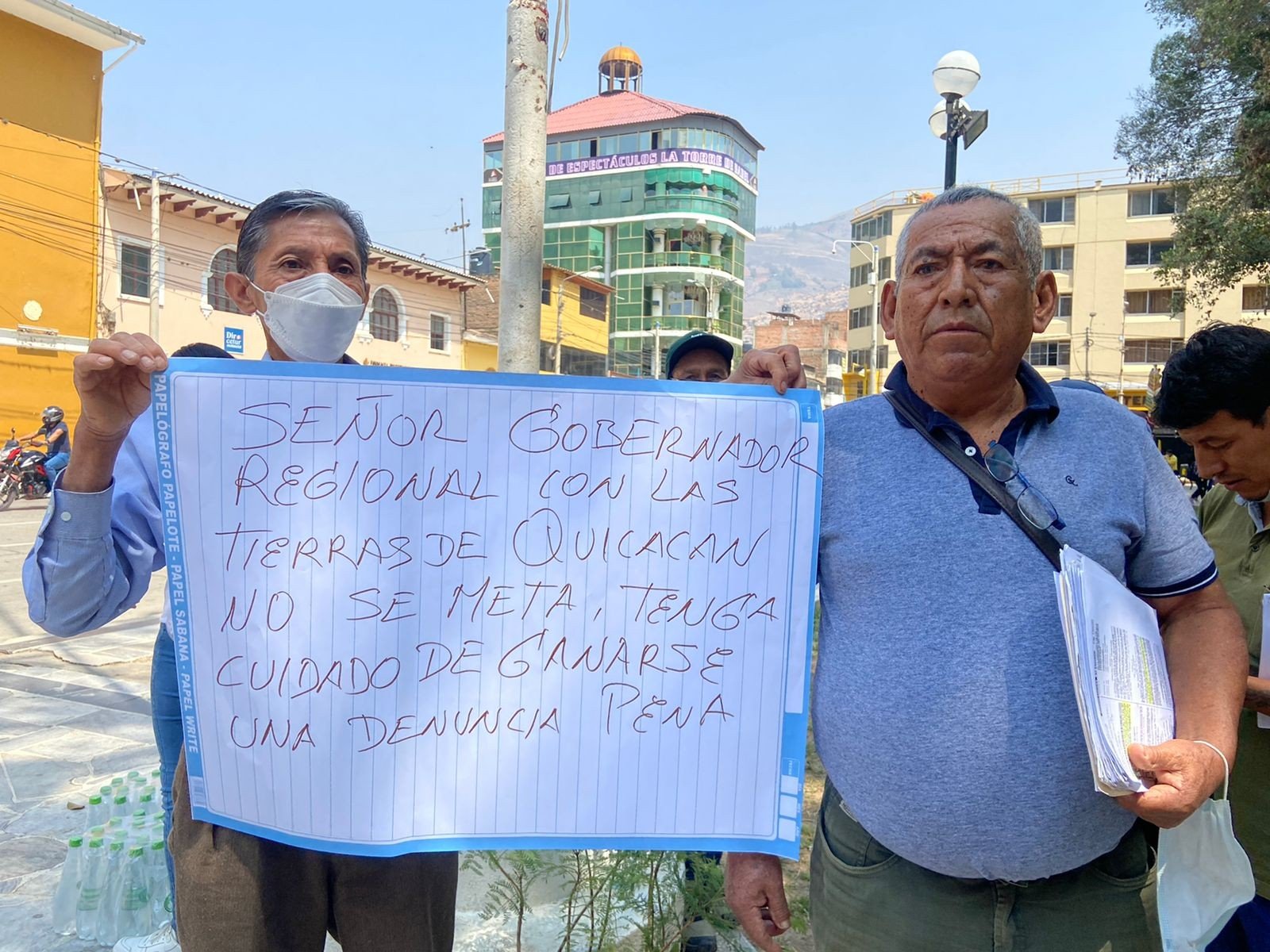 Pobladores piden a gobernador regional de Huánuco suspender donación de terreno a EsSalud en Quicacán