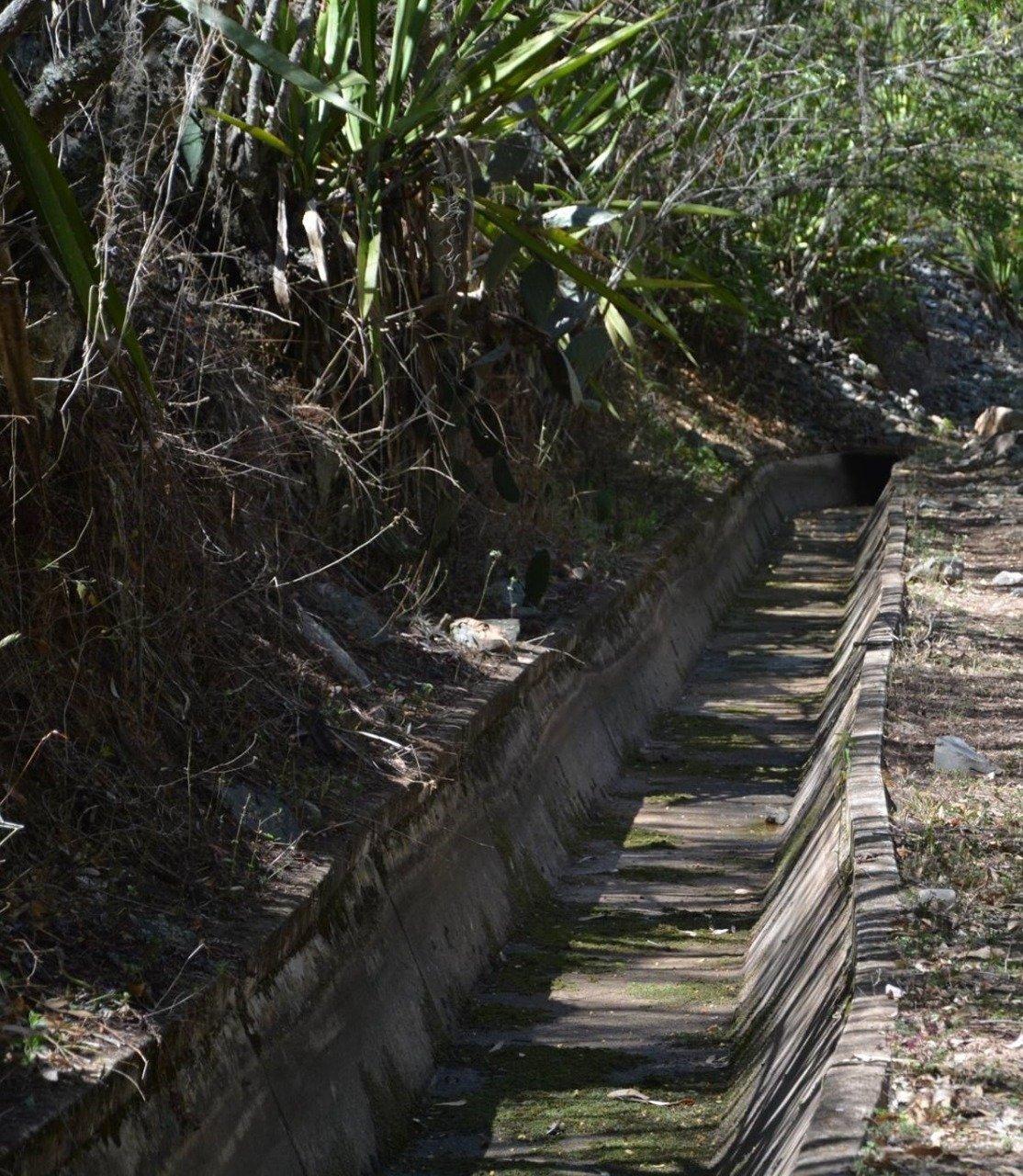 Trabajos en mejora de vía hacen colapsar canal de riego