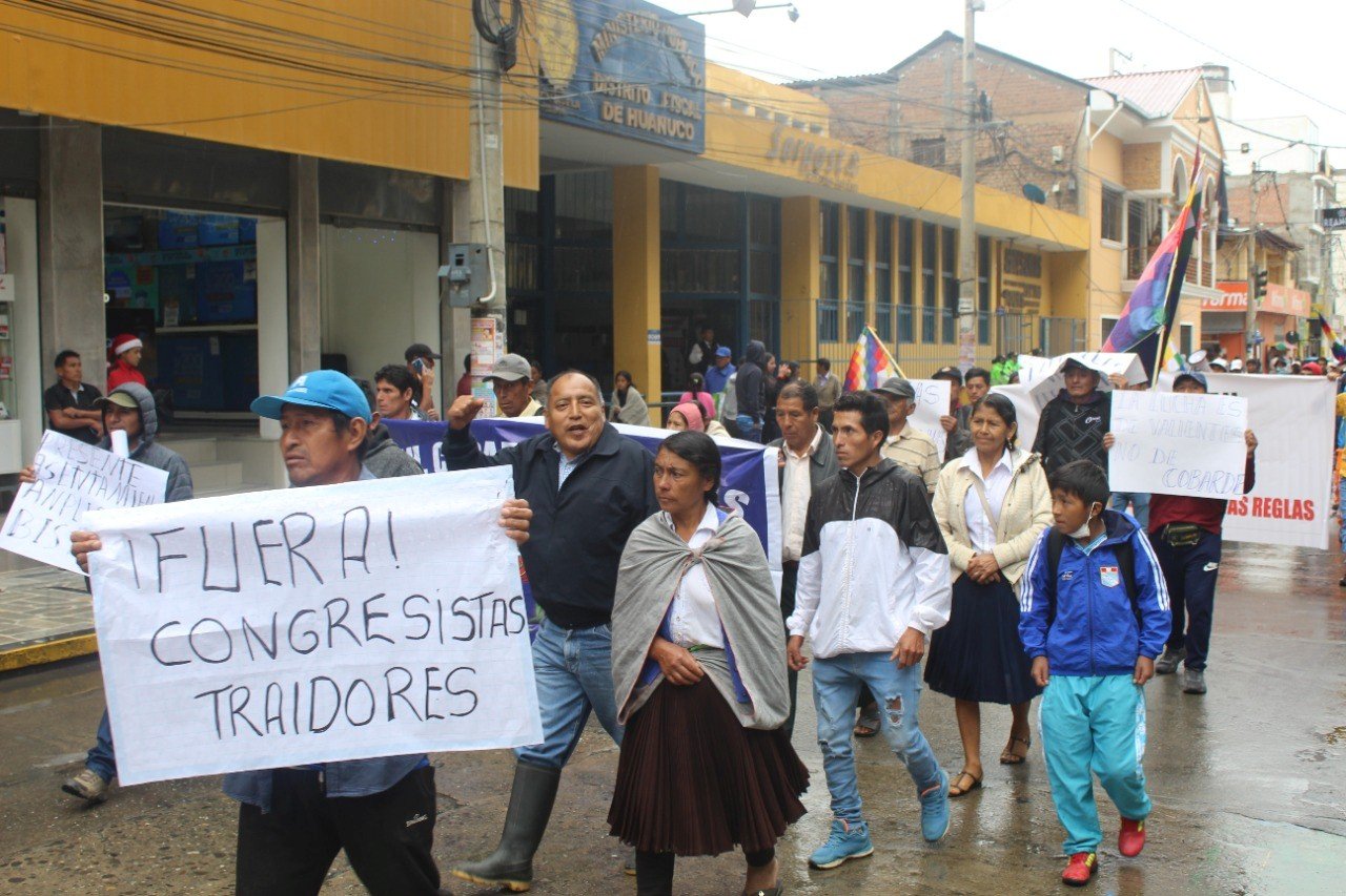La Policía alertó bloqueos de vías en la región Huánuco