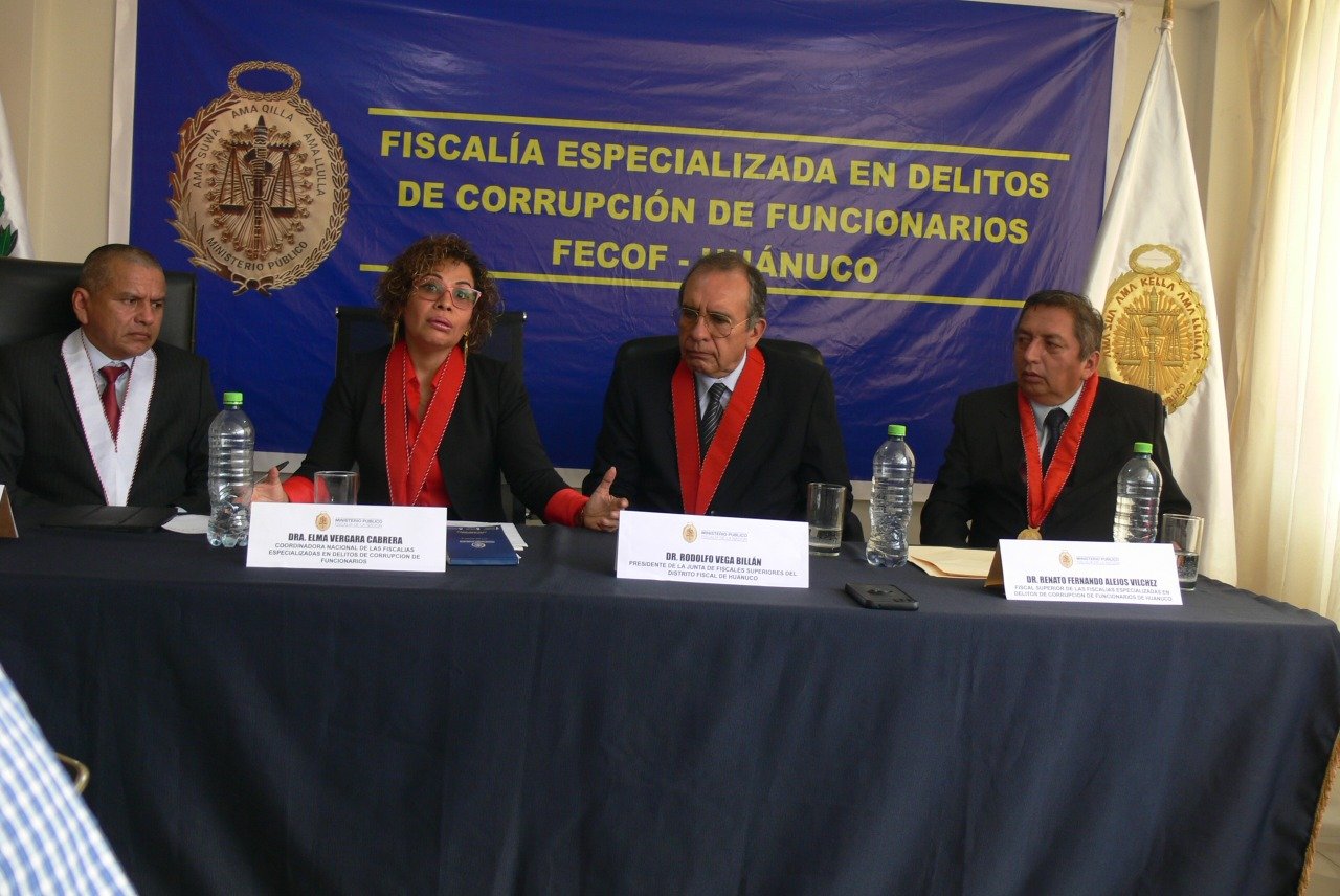Fiscalía Anticorrupción instala equipo de descarga procesal en Huánuco