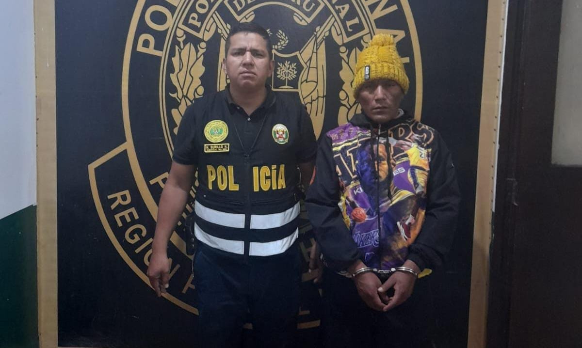 Policía captura a “Piwi”, sindicado de integrar “Los Kishkis de Paucarbamba” dedicada a robos al paso