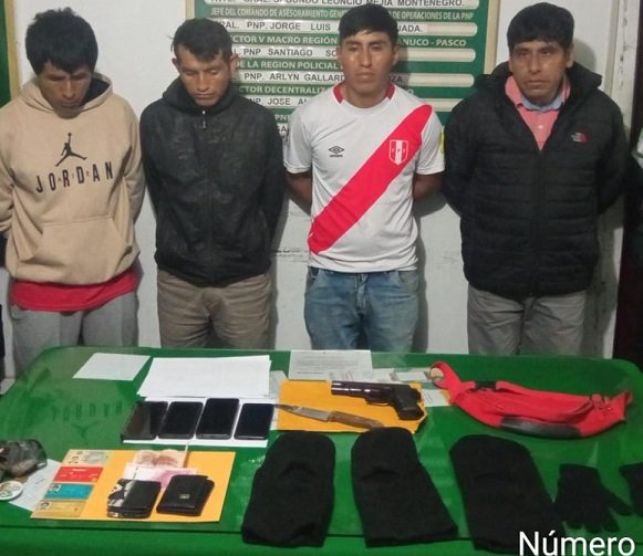 Encarcelan a cuatro sindicados de intentar asaltar a un camión en la carretera Rancho a Panao