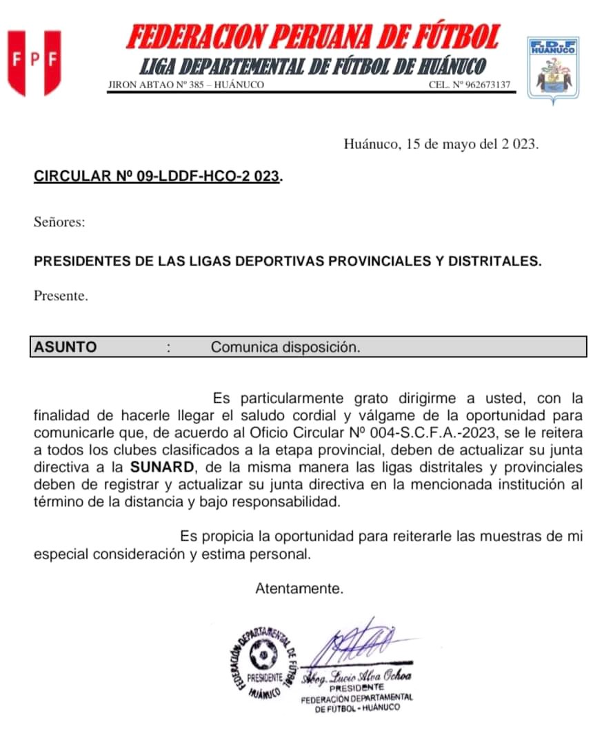 Lanzan advertencia a ligas y clubes de la Copa Perú