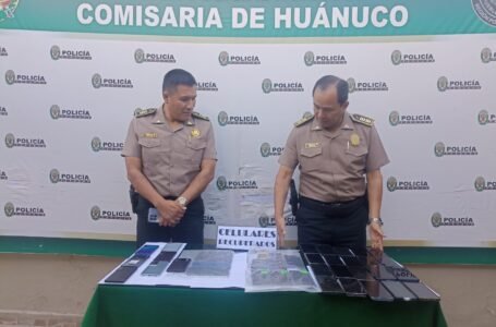 Huánuco: en lo que va del año, la Policía recuperó 375 celulares robados