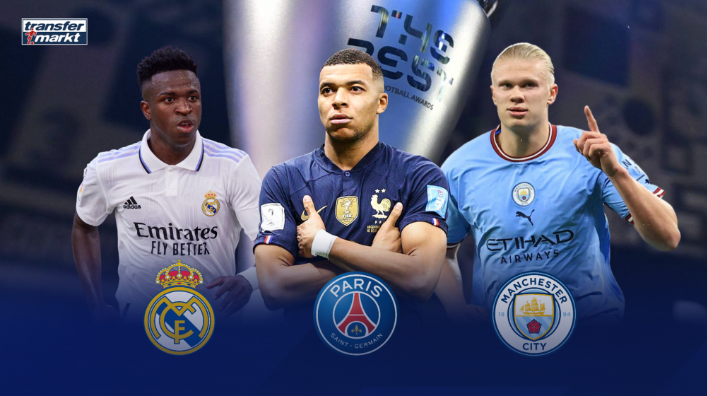 Mbappé, Haaland y Vinícius; los tres más valorizados del mundo