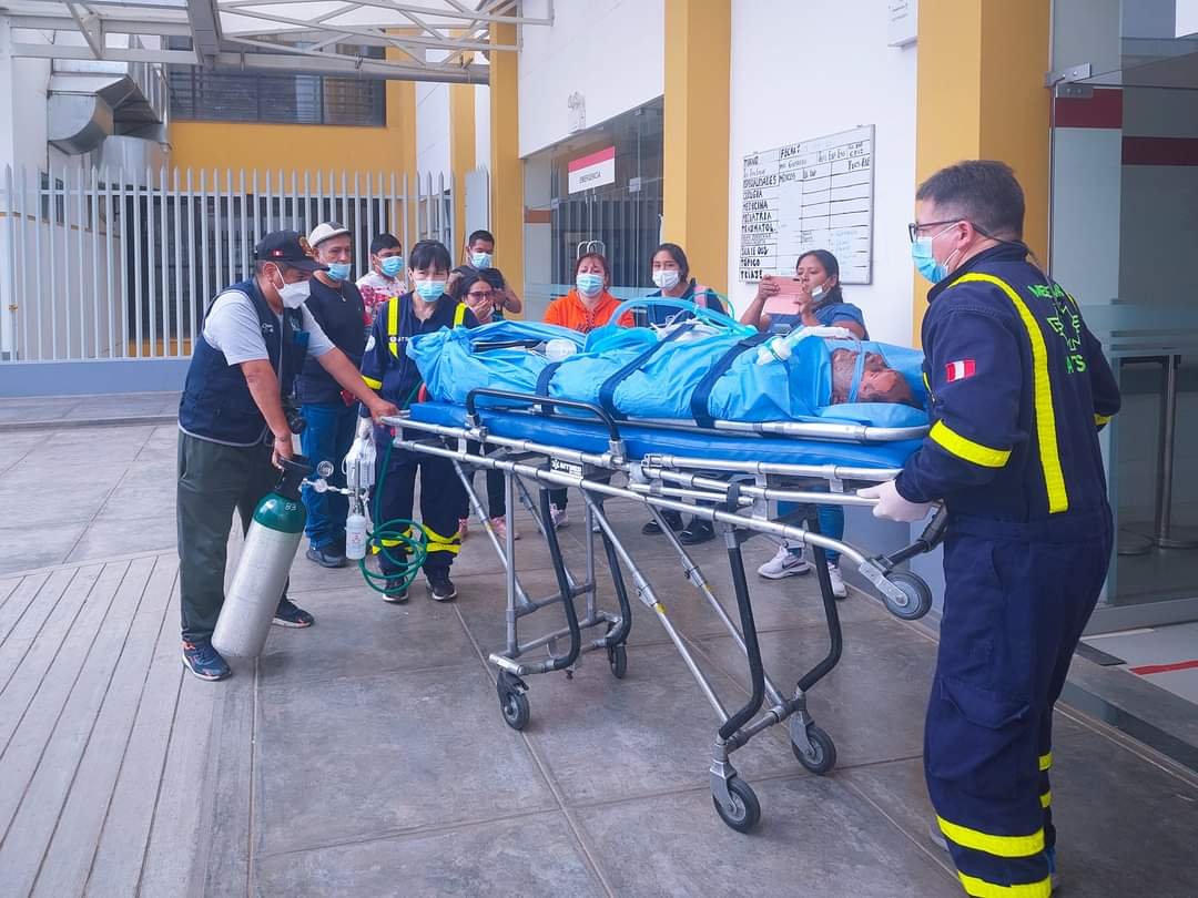 Paciente que sufrió quemaduras en 80% de su cuerpo fue trasladado a Lima