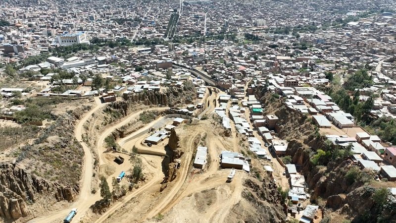 Trabajos en obra de protección en la quebrada Agoragra en Llicua están paralizados