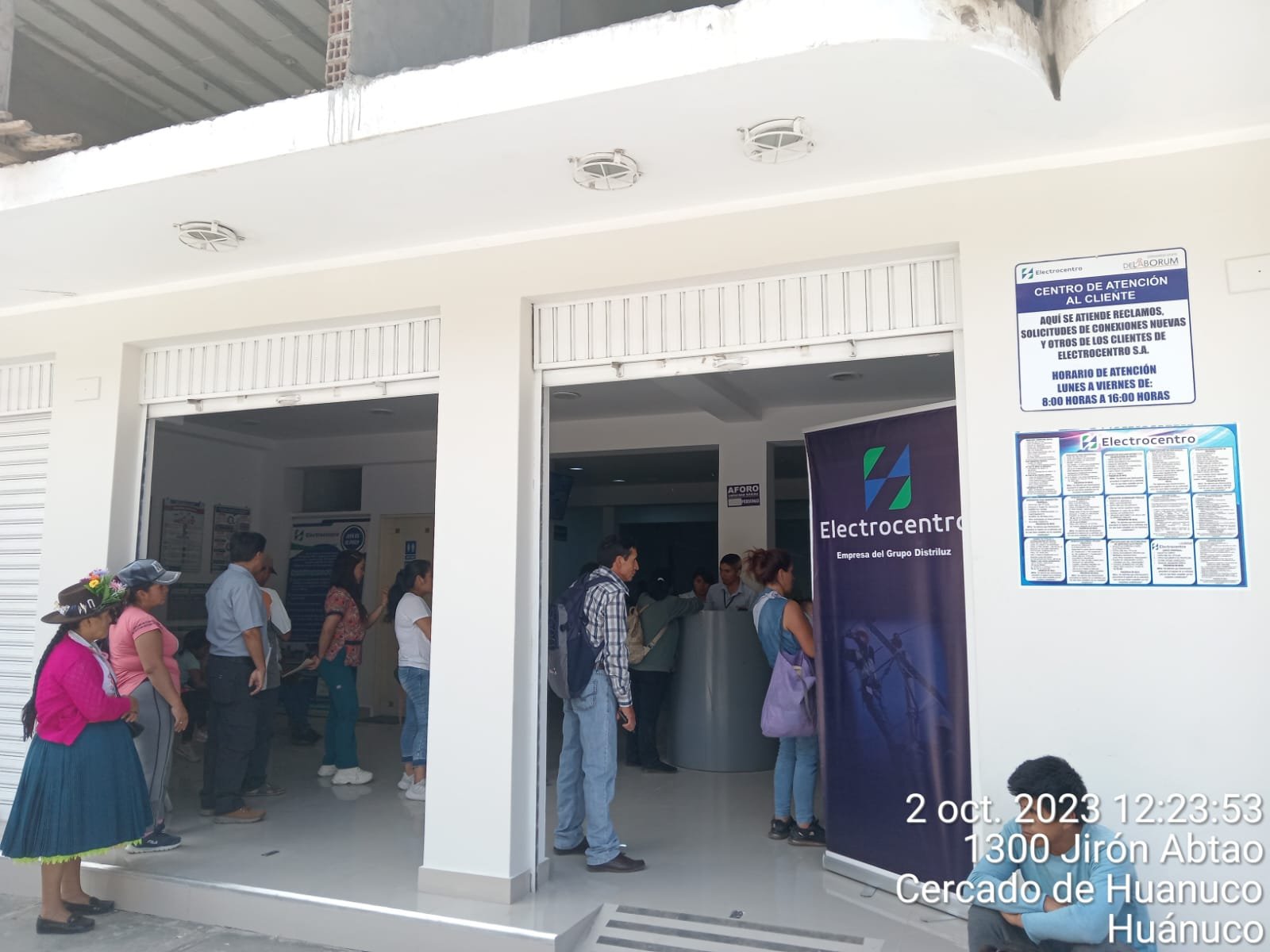 Electrocentro atiende en nueva oficina en la ciudad de Huánuco